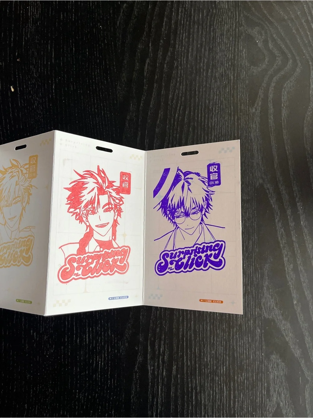 Bilibili LINK CLICK Surprising Click Accordion Fold Art Card Set